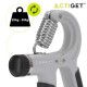 Еспандер кистьовий Actiget 20-50 кг з регульованим навантаженням ACT0052 Grey/Black