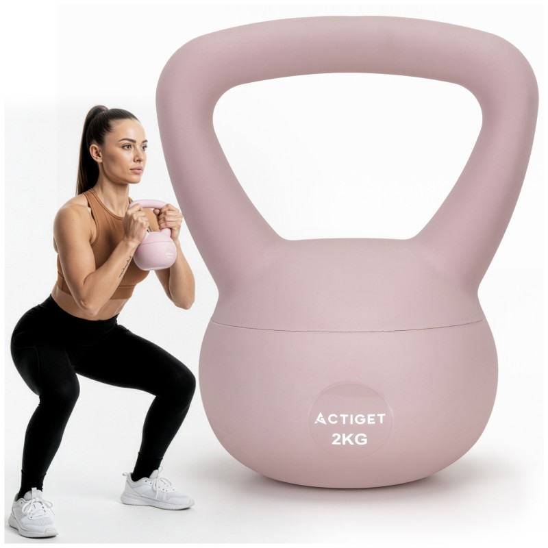 Гиря м'яка Actiget 2 кг для фітнесу ACT0062 Pink