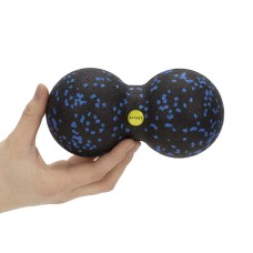 Масажний м'яч подвійний Actiget EPP 8 x 16 см ACT0097 Black/Blue
