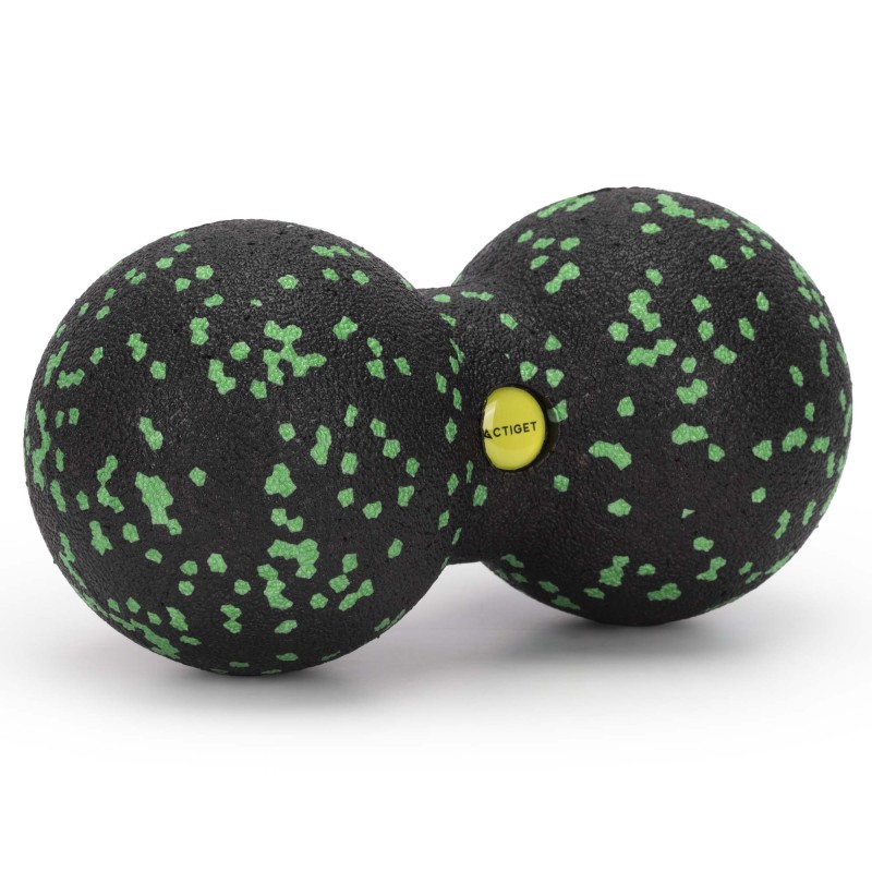 Масажний м'яч подвійний Actiget EPP 8 x 16 см ACT0098 Black/Green