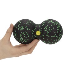 Масажний м'яч подвійний Actiget EPP 8 x 16 см ACT0098 Black/Green