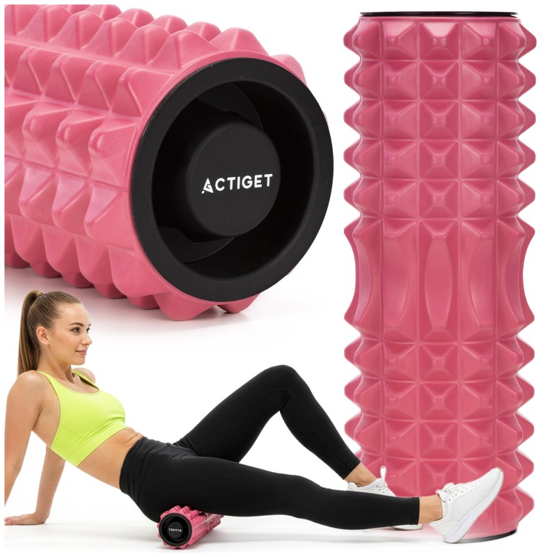 Масажний ролик Actiget EVA 33 x 13 см (валик, роллер) ACT0100 Pink