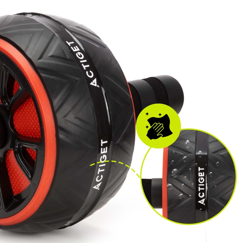 Ролик (гімнастичне колесо) для преса Actiget Ab Wheel ACT0111 Black/Red