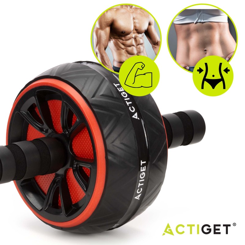 Ролик (гімнастичне колесо) для преса Actiget Ab Wheel ACT0111 Black/Red