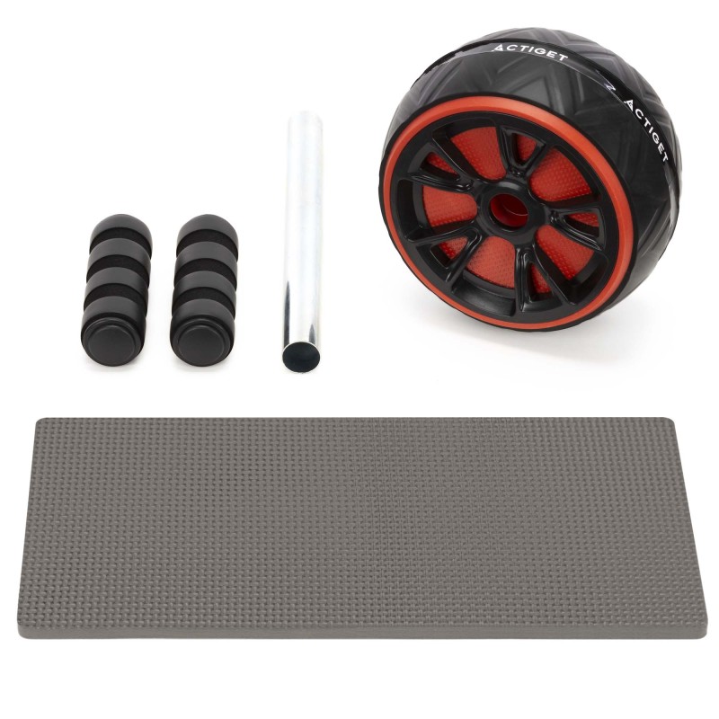Ролик (гімнастичне колесо) для преса Actiget Ab Wheel ACT0111 Black/Red