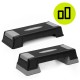 Степ-платформа 2-ступінчаста Actiget 73 х 28.5 х 12-17.5 см ACT0120 Black/Grey