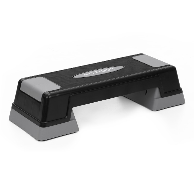 Степ-платформа 2-ступінчаста Actiget 73 х 28.5 х 12-17.5 см ACT0120 Black/Grey