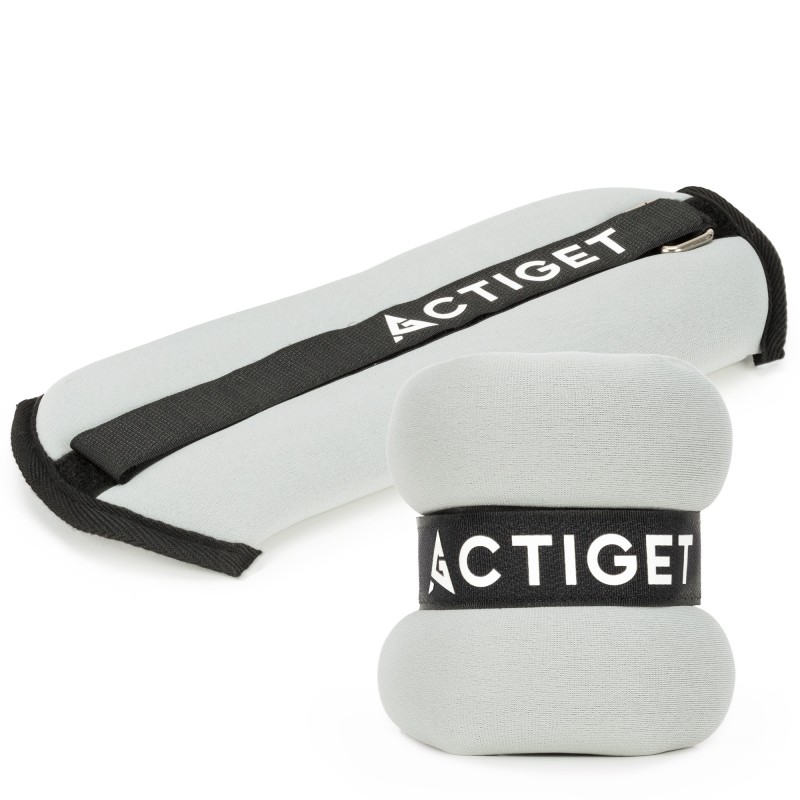 Обважнювачі-манжети для ніг та рук Actiget 2 x 1 кг ACT0128 Grey/Black