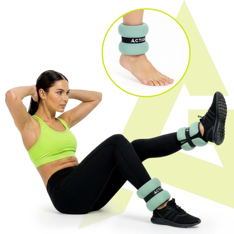 Обважнювачі-манжети для ніг та рук Actiget 2 x 1.5 кг ACT0129 Turquoise/Black