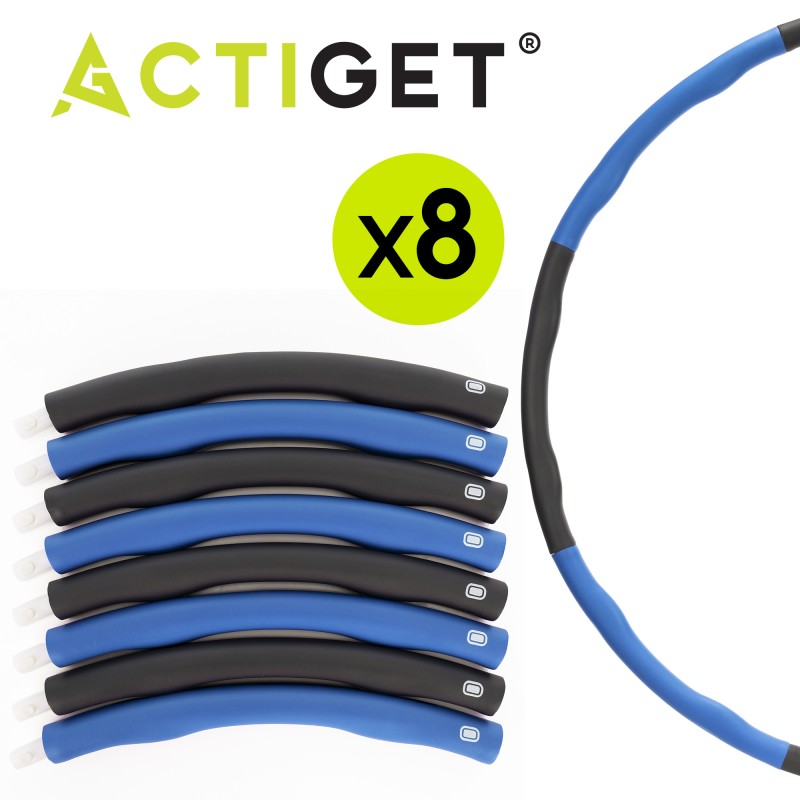 Обруч для талії Actiget (хулахуп) м'який, складний 88 см 1 кг ACT0133 Grey/Blue