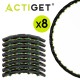 Обруч для талії Actiget (хулахуп) масажний, складний 88 см 1.2 кг ACT0135 Black