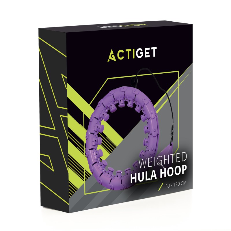 Обруч для талії Actiget (хулахуп) масажний, з обтяженням ACT0137 Violet
