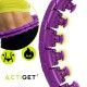 Обруч для талії Actiget (хулахуп) масажний, з обтяженням ACT0137 Violet