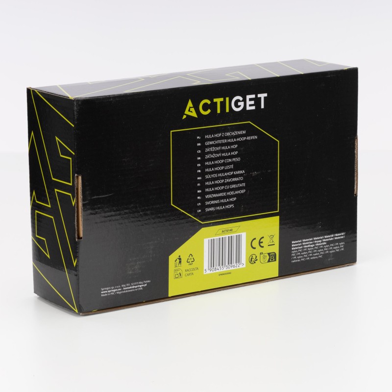 Обруч для талії Actiget (хулахуп) масажний, з обтяженням ACT0140 White