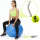 М'яч для фітнесу (фітбол) Actiget 55 см з насосом ACT0142 Blue