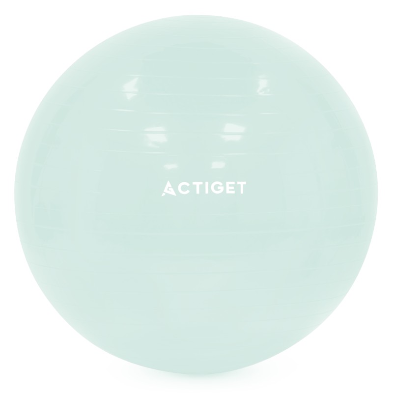 М'яч для фітнесу (фітбол) Actiget 65 см з насосом ACT0144 Mint