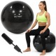 М'яч для фітнесу (фітбол) Actiget 85 см з насосом ACT0148 Black