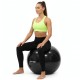 М'яч для фітнесу (фітбол) Actiget 85 см з насосом ACT0148 Black