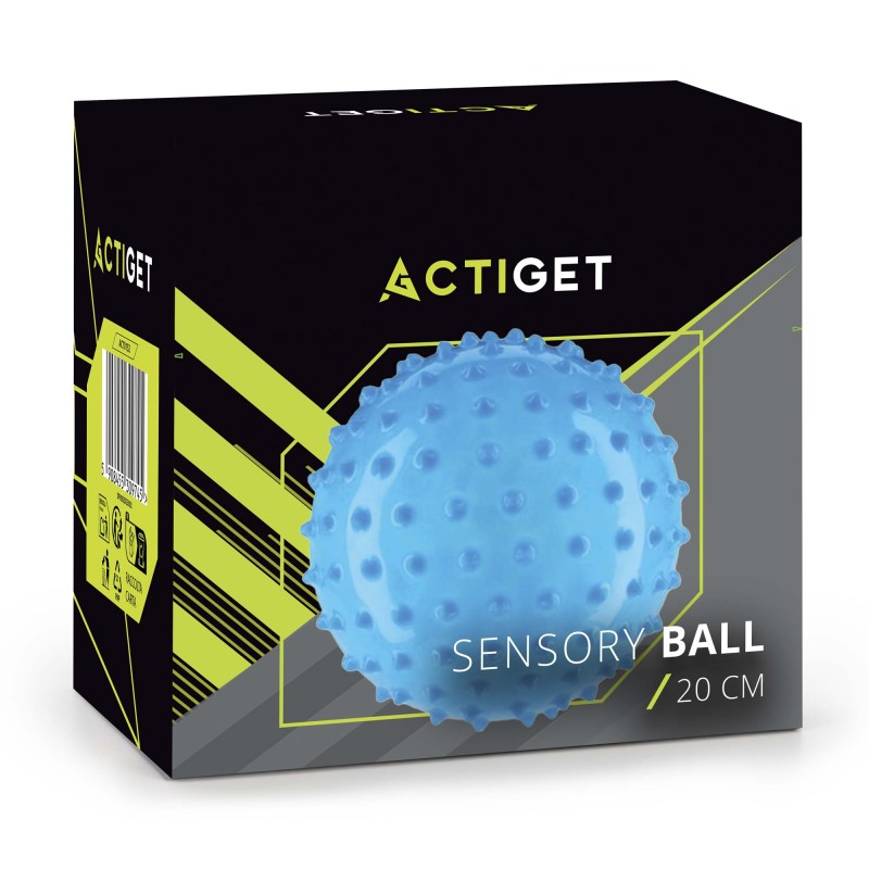 М'яч для пілатесу, йоги, реабілітації Actiget 20 см масажний ACT0152 Blue