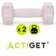 Гантелі Actiget Hex 2 x 0.5 кг ACT0155 Light Pink