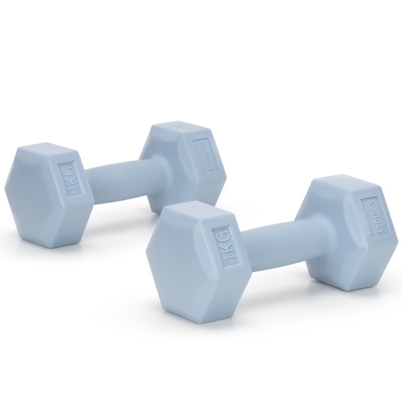 Гантелі Actiget Hex 2 x 1 кг ACT0156 Sky Blue