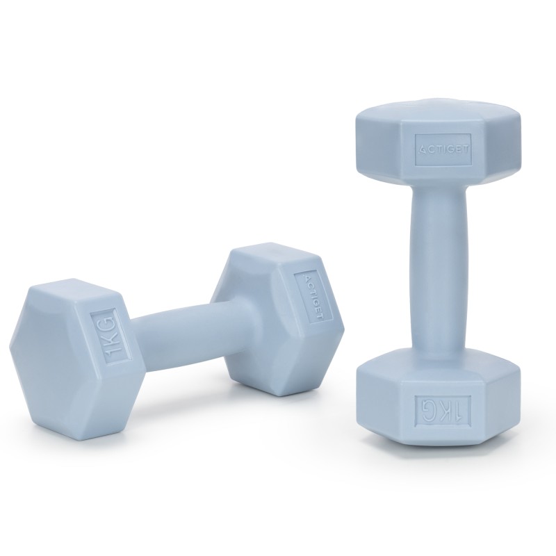 Гантелі Actiget Hex 2 x 1 кг ACT0156 Sky Blue