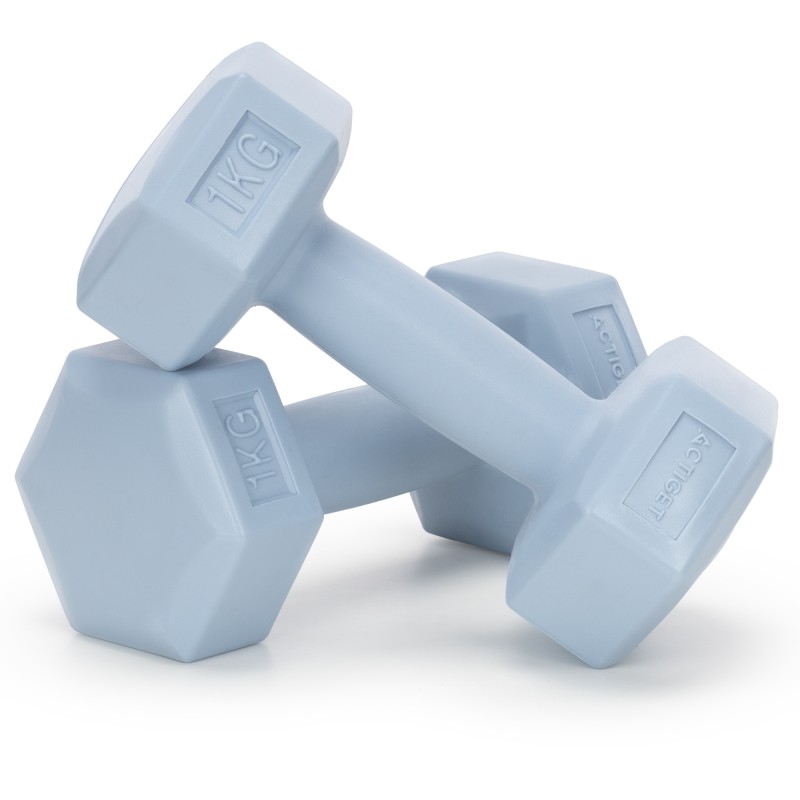 Гантелі Actiget Hex 2 x 1 кг ACT0156 Sky Blue
