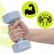 Гантелі Actiget Hex 2 x 1 кг ACT0156 Sky Blue