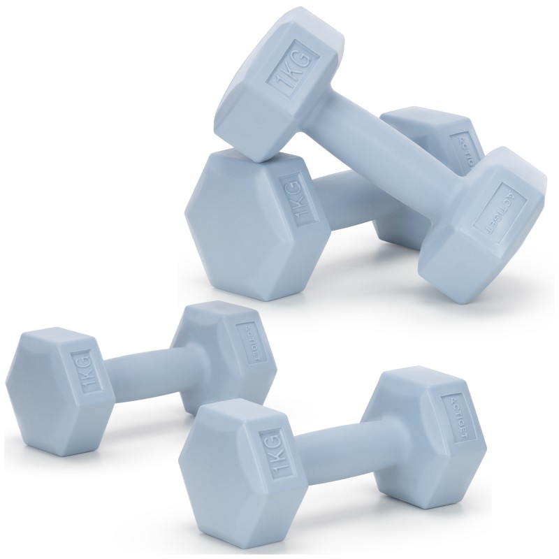 Гантелі Actiget Hex 2 x 1 кг ACT0156 Sky Blue