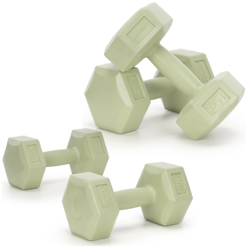 Гантелі Actiget Hex 2 x 1.5 кг ACT0157 Green