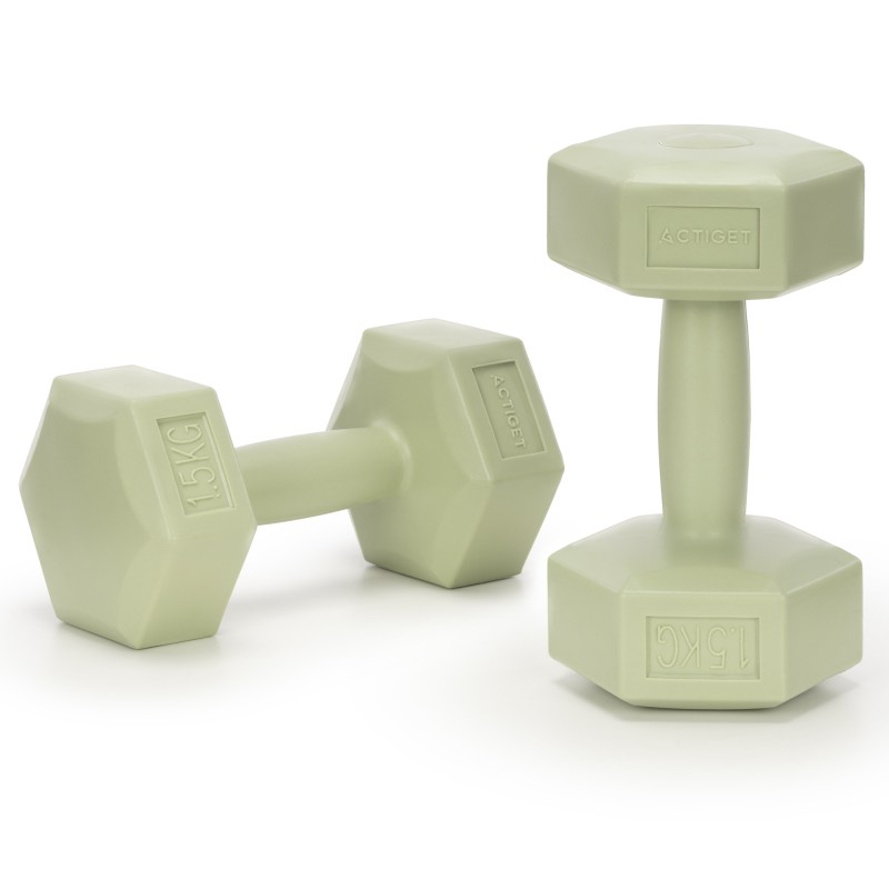 Гантелі Actiget Hex 2 x 1.5 кг ACT0157 Green