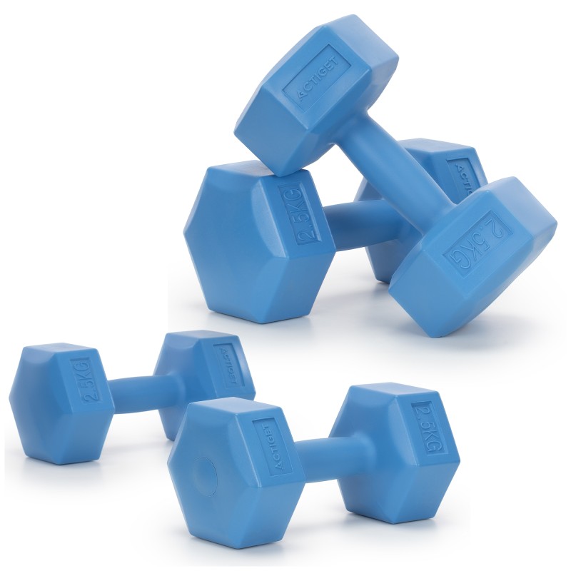 Гантелі Actiget Hex 2 x 2.5 кг ACT0160 Blue