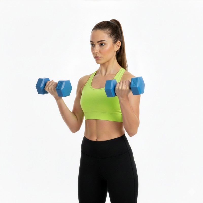 Гантелі Actiget Hex 2 x 2.5 кг ACT0160 Blue
