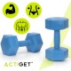 Гантелі Actiget Hex 2 x 2.5 кг ACT0160 Blue