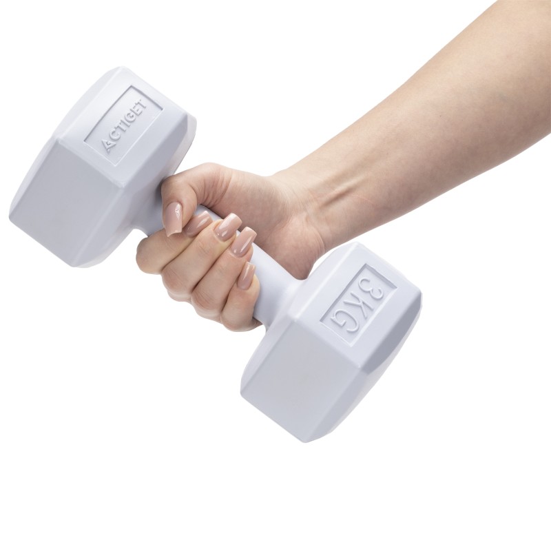 Гантелі Actiget Hex 2 x 3 кг ACT0161 Grey