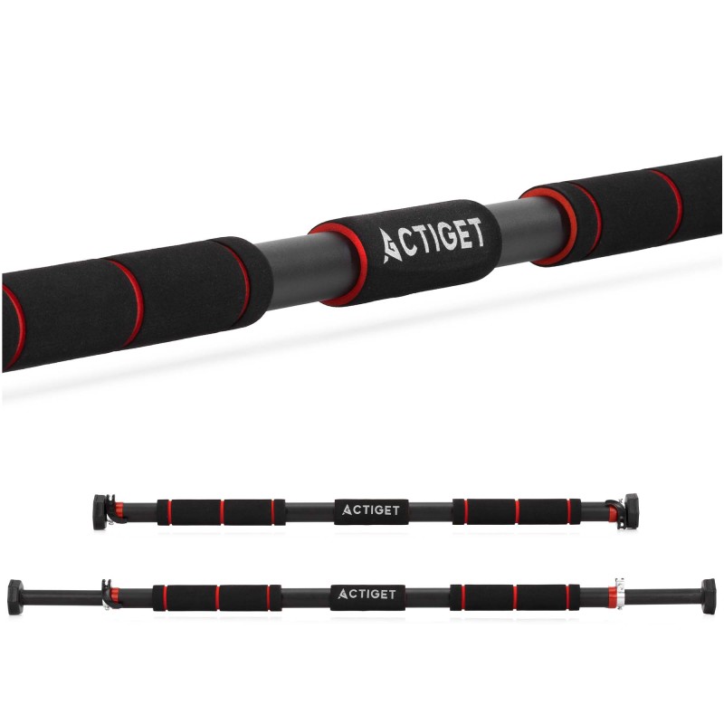 Турнік розсувний Actiget 82-130 см ACT0166 Black/Red