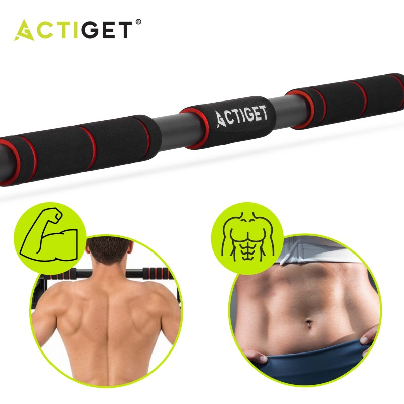 Турнік розсувний Actiget 82-130 см ACT0166 Black/Red