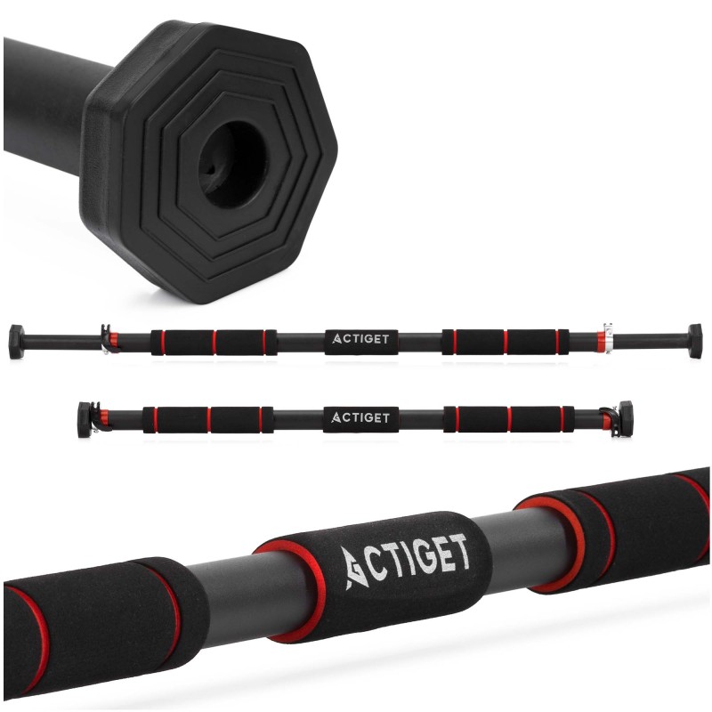 Турнік розсувний Actiget 82-130 см ACT0166 Black/Red