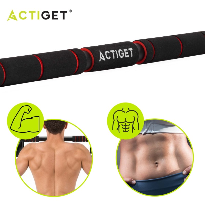 Турнік розсувний Actiget 62-100 см ACT0167 Black/Red