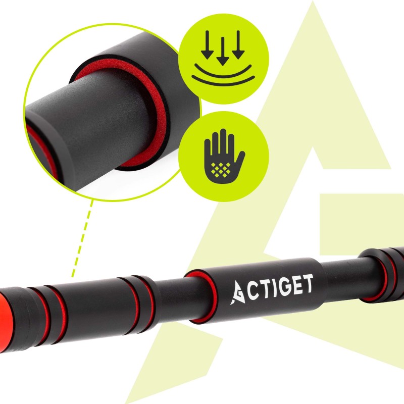 Турнік розсувний Actiget 72-105 см ACT0168 Black/Red