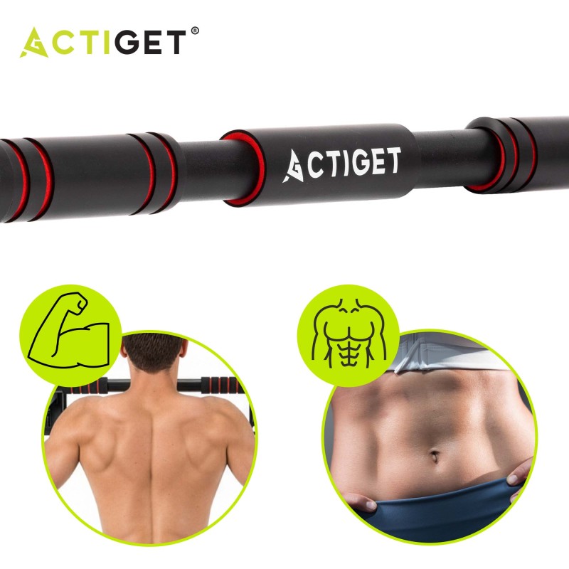 Турнік розсувний Actiget 72-105 см ACT0168 Black/Red
