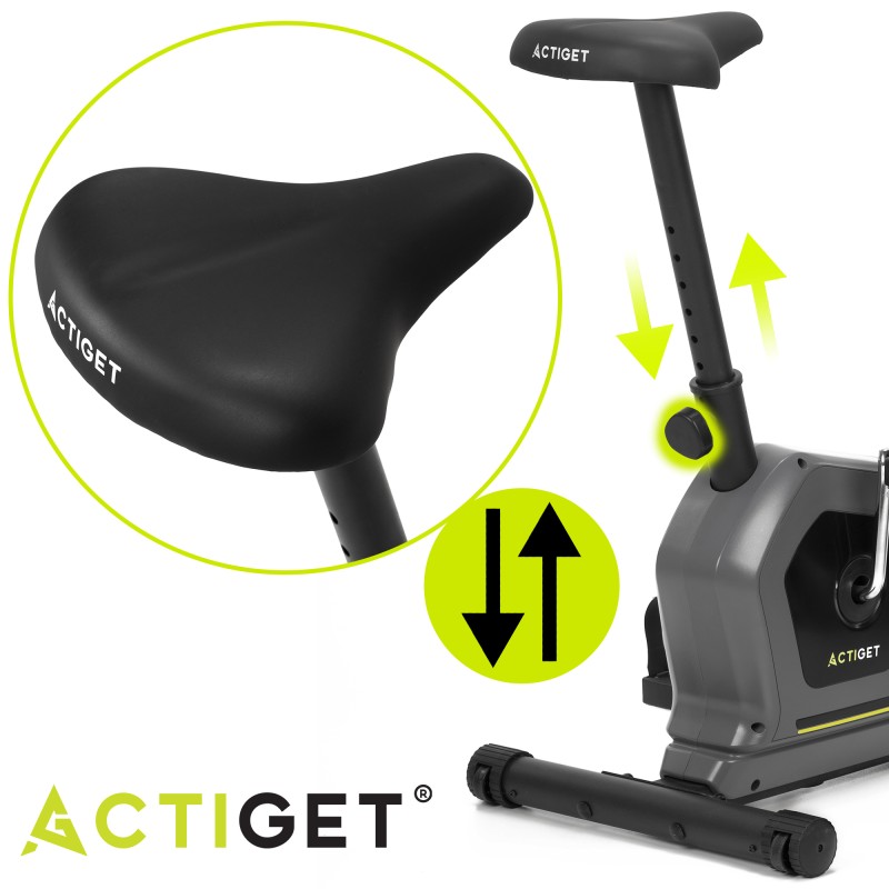 Велотренажер магнітний Actiget Actibike Pro ACT0175 Grey/Black