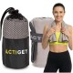 Рушник спортивний Actiget 80 x 40 см з мікрофібри ACT0183 Grey