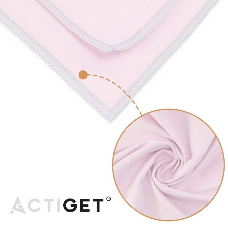 Рушник спортивний Actiget 80 x 40 см з мікрофібри ACT0184 Light Pink