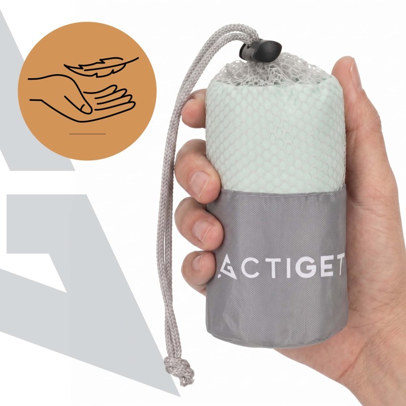 Рушник спортивний Actiget 80 x 40 см з мікрофібри ACT0185 Mint