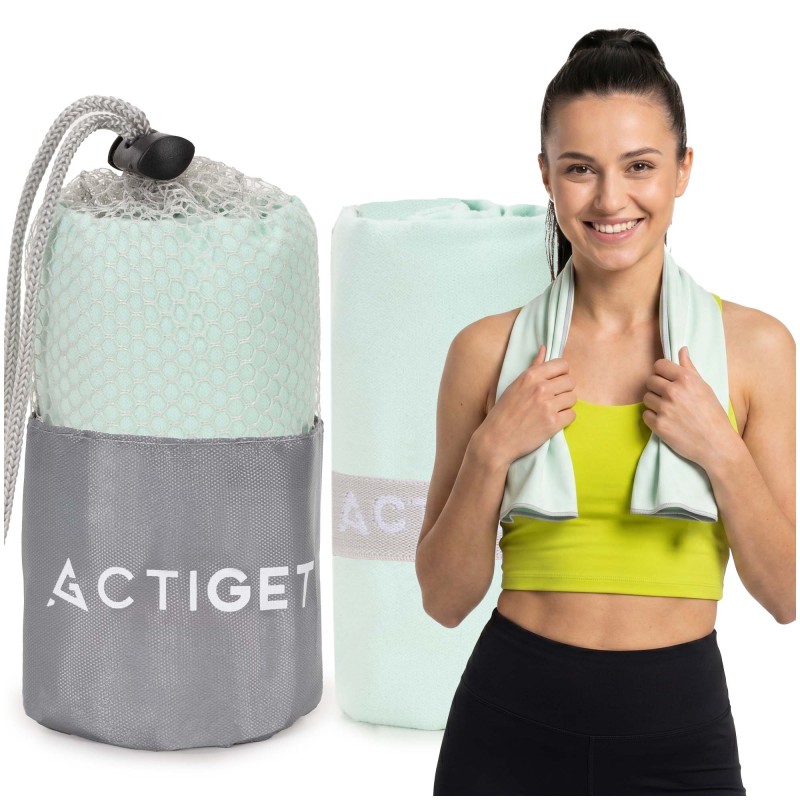 Рушник спортивний Actiget 80 x 40 см з мікрофібри ACT0185 Mint