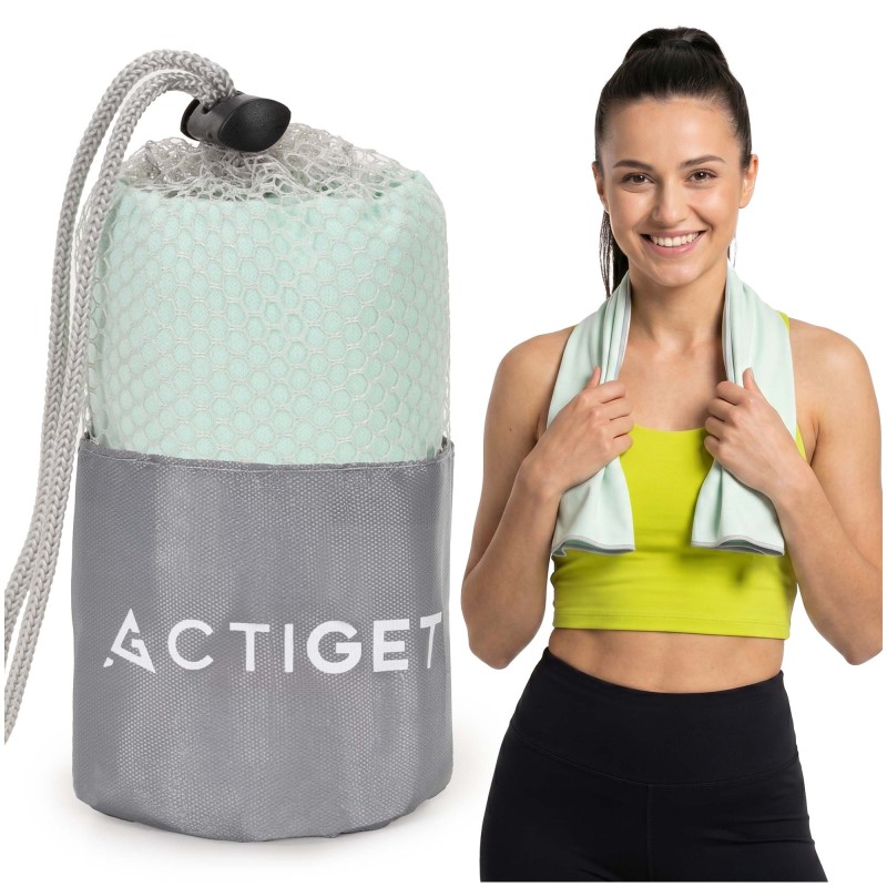 Рушник спортивний Actiget 80 x 40 см з мікрофібри ACT0185 Mint