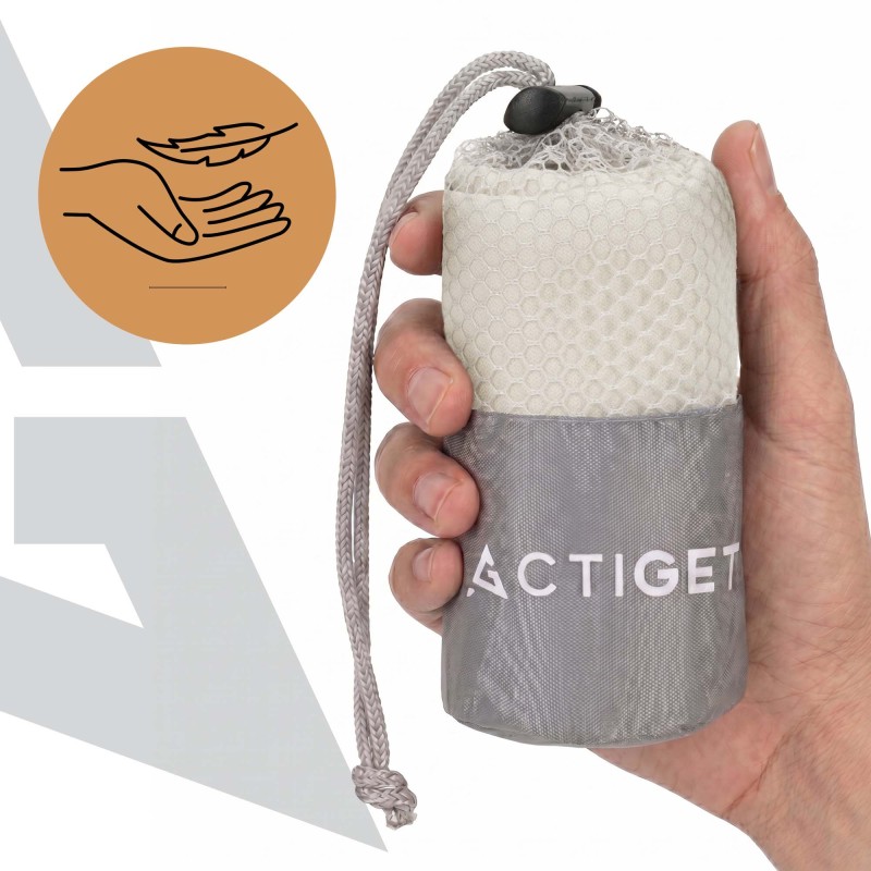 Рушник спортивний Actiget 80 x 40 см з мікрофібри ACT0186 Biege