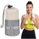 Рушник спортивний Actiget 80 x 40 см з мікрофібри ACT0186 Biege