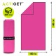 Рушник спортивний Actiget 180 x 100 см з мікрофібри ACT0187 Pink